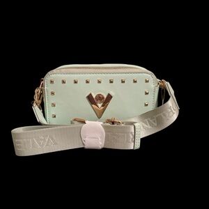 VALENTINO ORLANDI NWT STUDDED DOUBLE ZIP CROSSBODY BAG